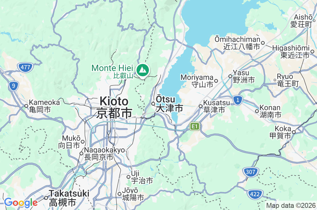 Fuente de flores de Biwako Area Map