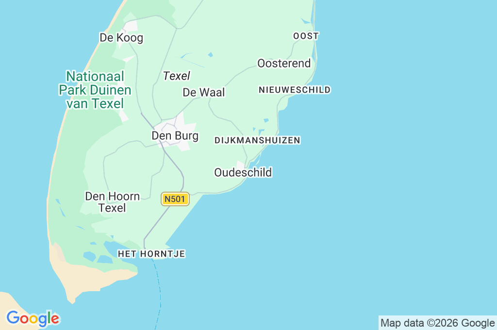 Oudeschild Area Map