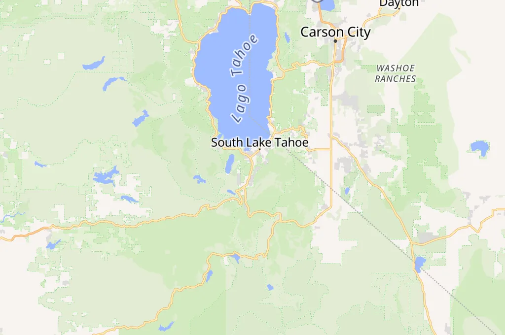 South Lake Tahoe Area Map South Lake Tahoe Area Map