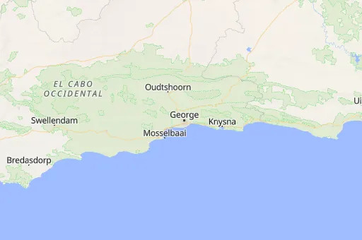 Map of Municipio de Distrito de Garden Route