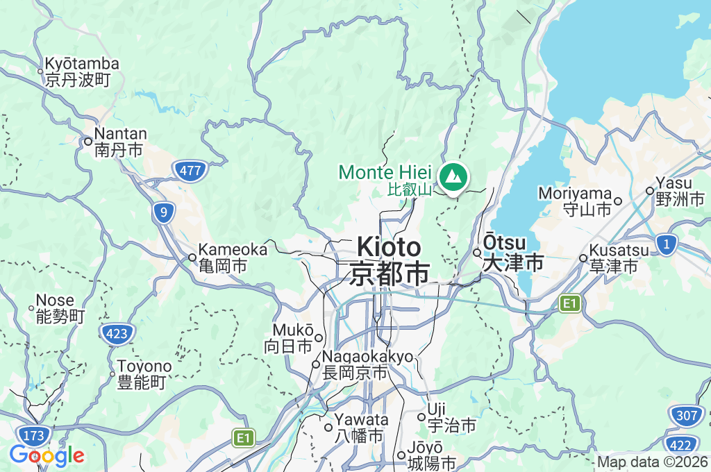 Santuario Kitano Tenmangu Area Map