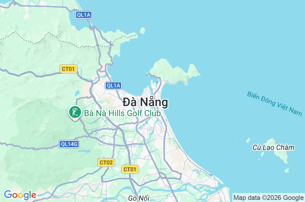 Da Nang Area Map Da Nang Area Map