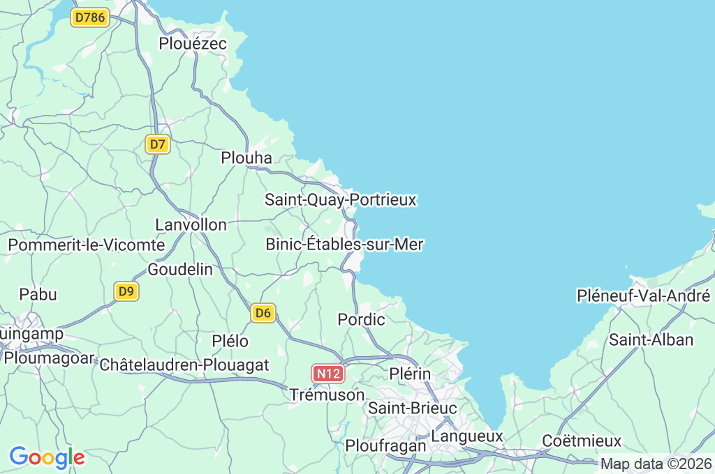 Plage des Godelins Area Map