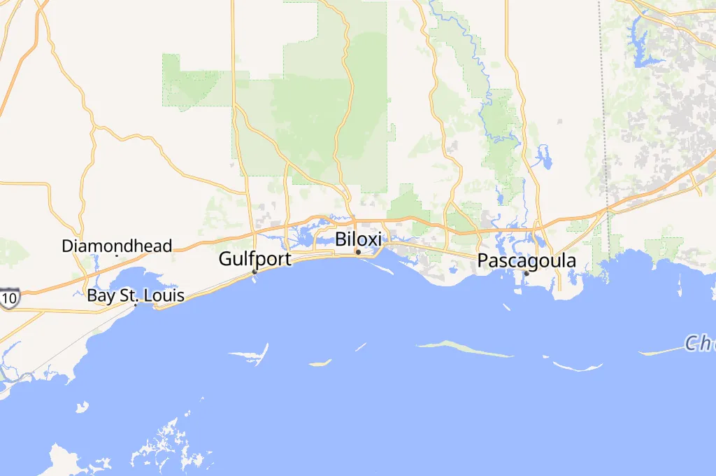 Scarlet Pearl Casino Resort Area Map