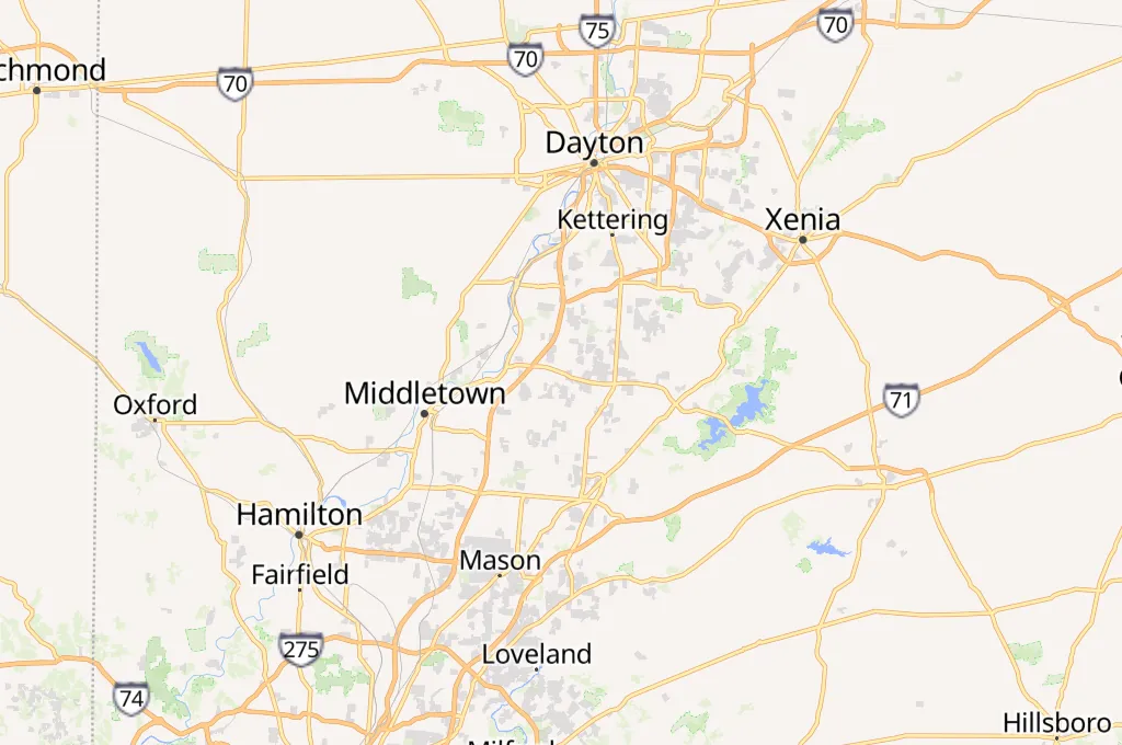 Springboro Area Map