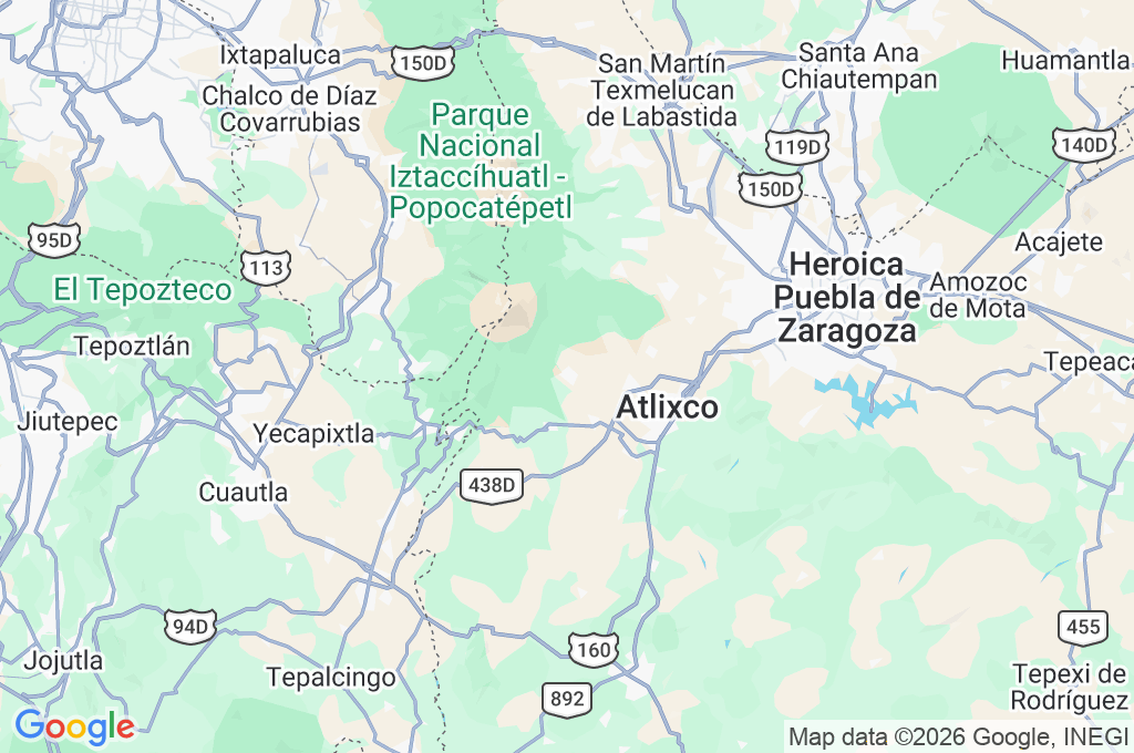 San Pedro Benito Juárez Area Map