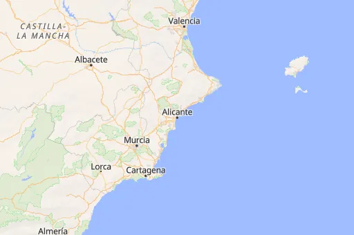 Map of Alicante