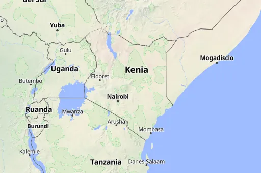 Map of Kenia