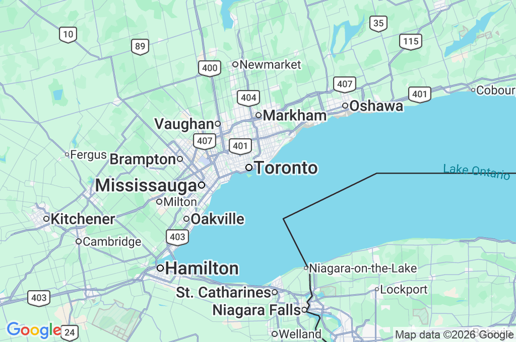 Toronto Windsurfing Club Area Map