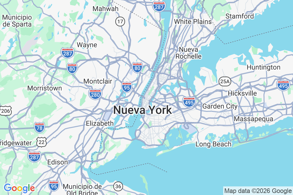 Nueva York Area Map Nueva York Area Map