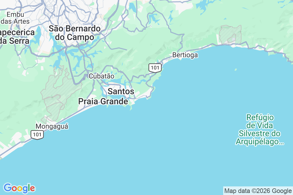 Playa de Enseada Area Map Playa de Enseada Area Map