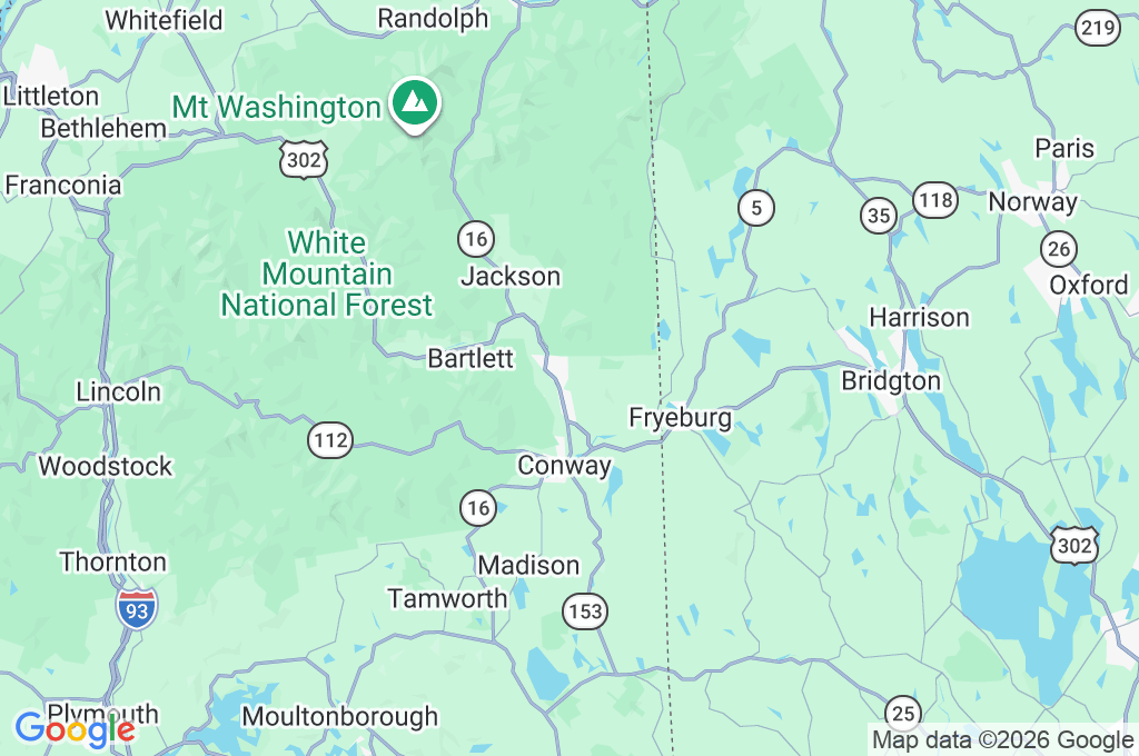 Cranmore Mountain Resort Area Map