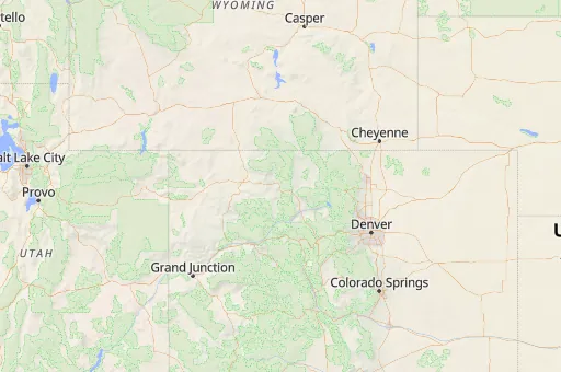 Map of Condado de Routt