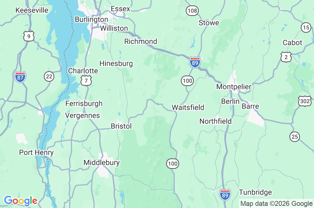 Mad River Glen Area Map Mad River Glen Area Map