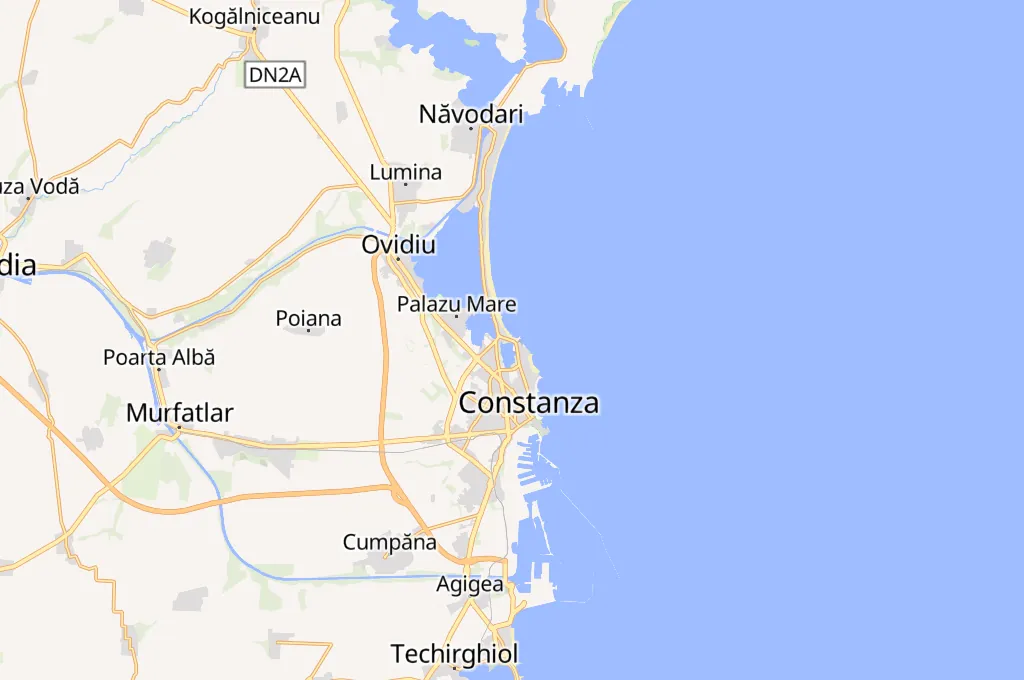 Playa de Mamaia Area Map