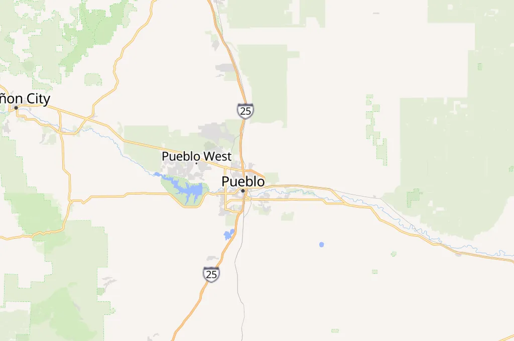 Colorado State University Pueblo Area Map Colorado State University Pueblo Area Map