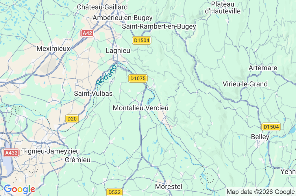 Vallée Bleue Area Map