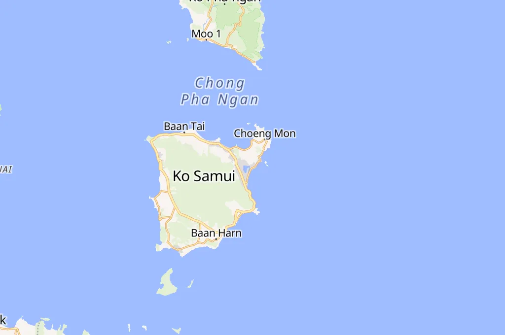 Chaweng Area Map