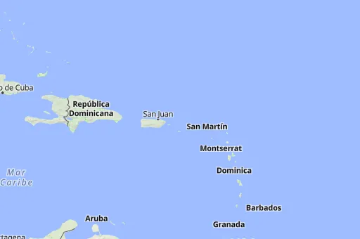 Map of Islas Vírgenes Británicas