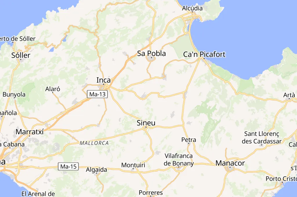 Mallorca Area Map
