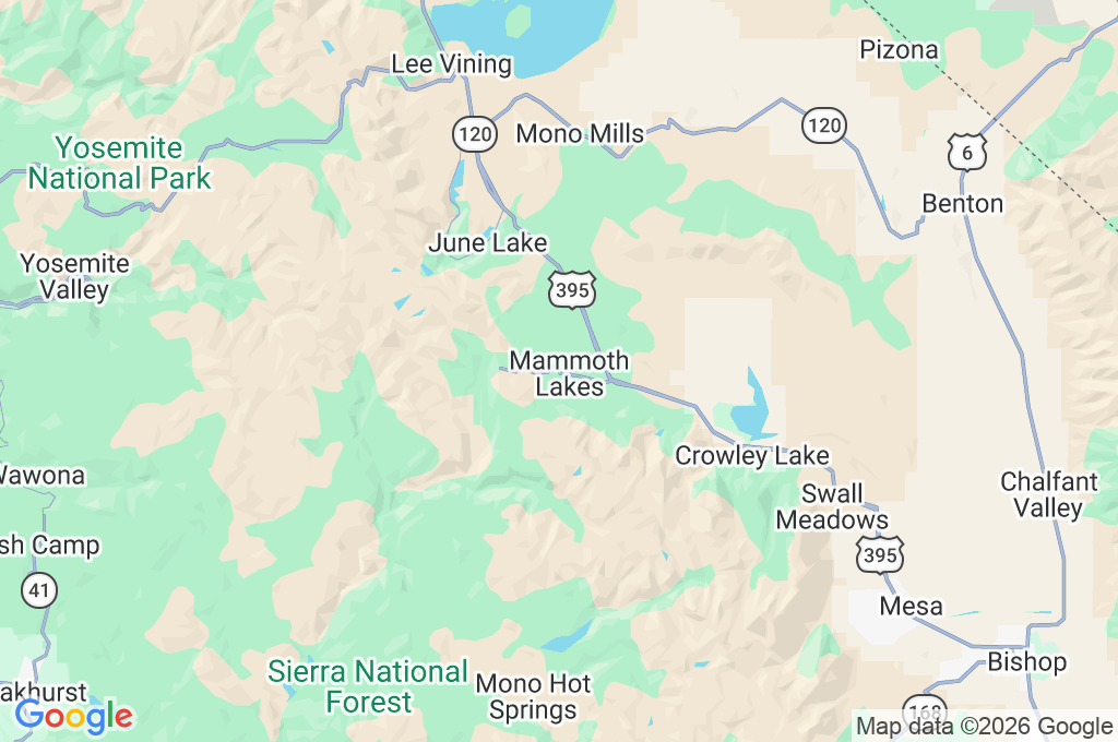 The Village at Mammoth Area Map