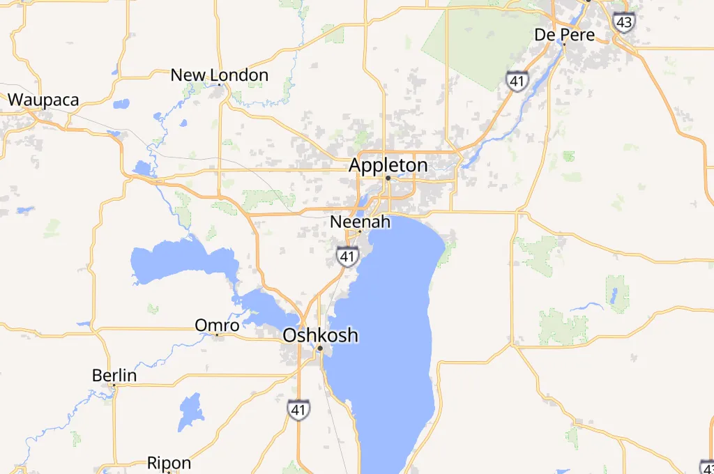 CN Railway - Patio de Neenah Area Map