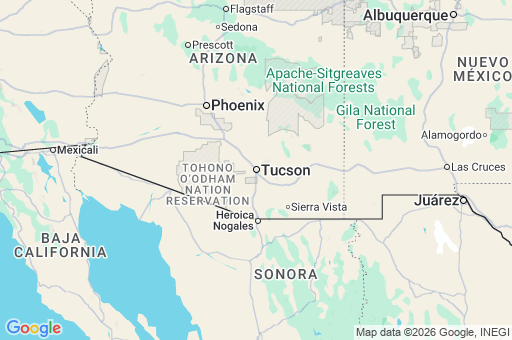 Map of Condado de Pima