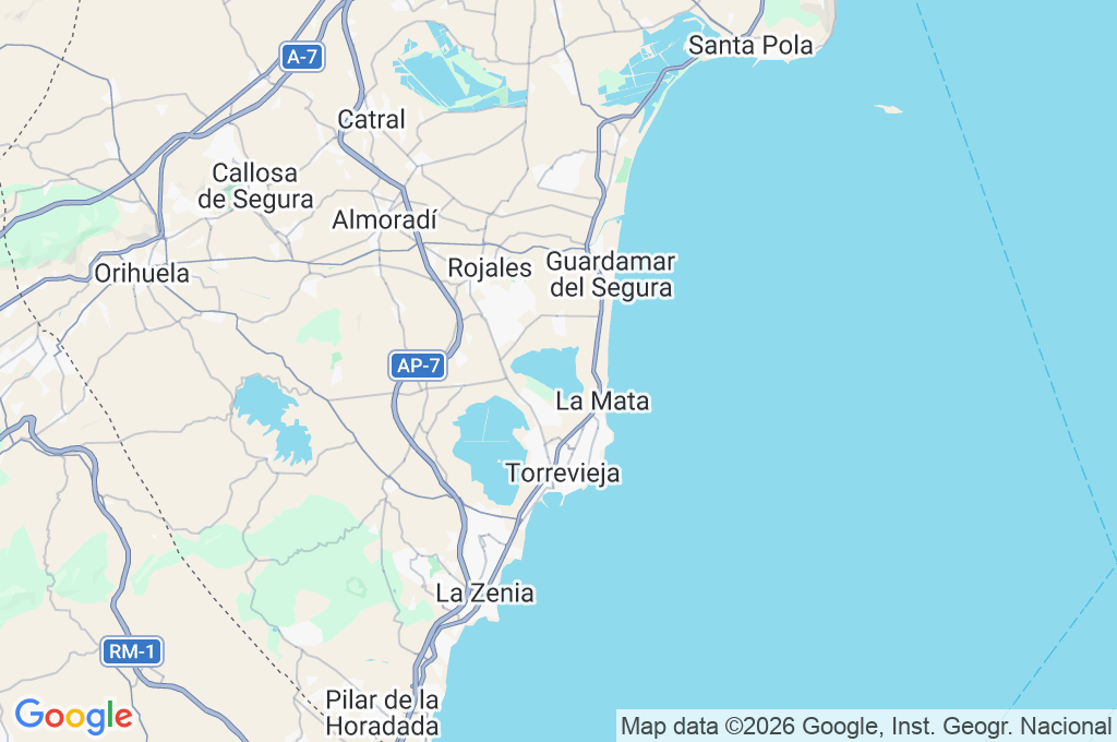 Laguna de La Mata Area Map