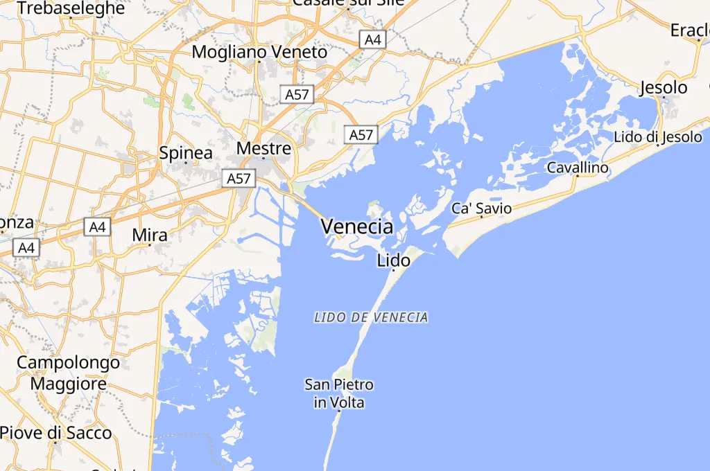 Venecia Area Map Venecia Area Map