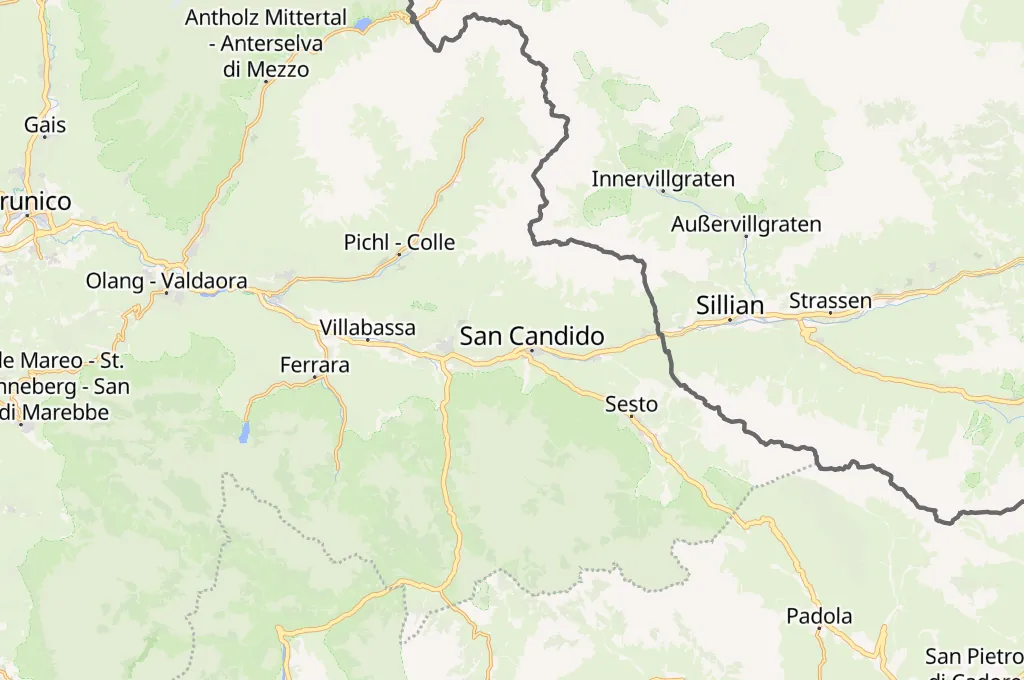 San Candido Area Map San Candido Area Map