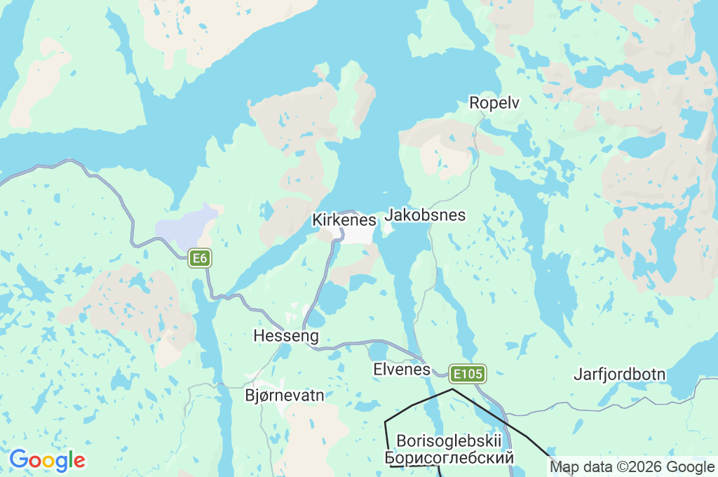 Kirkenes Area Map