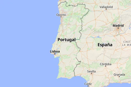 Map of Portugal