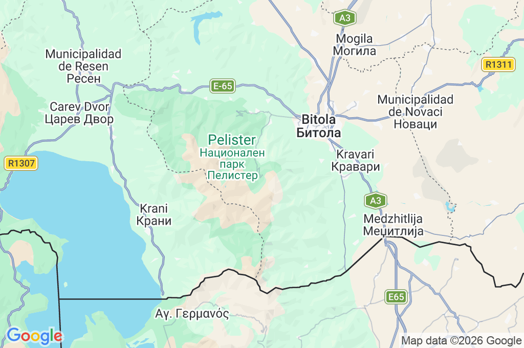 Nižepole Area Map