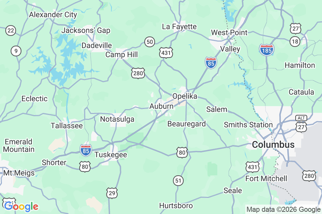 Samford Park Area Map
