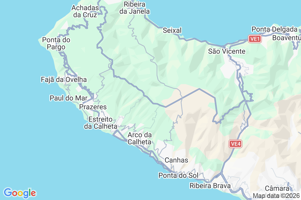Rabaçal Area Map