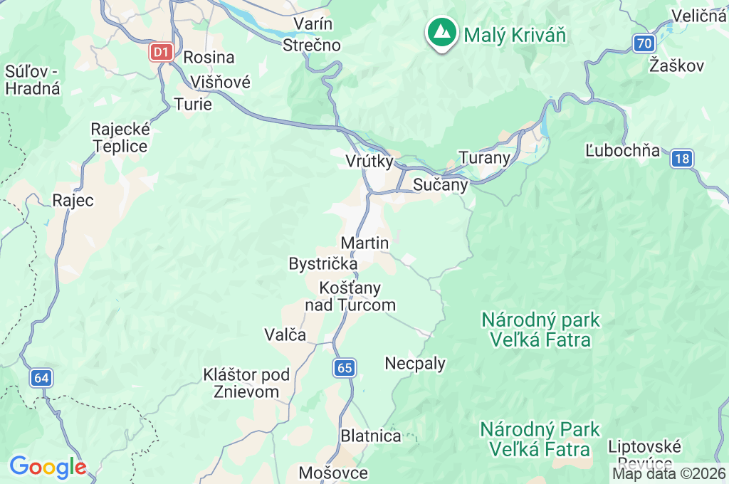 Martin Area Map