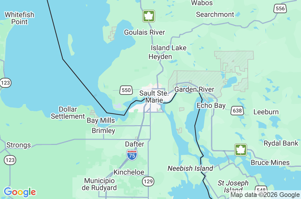 Esclusas Soo Area Map