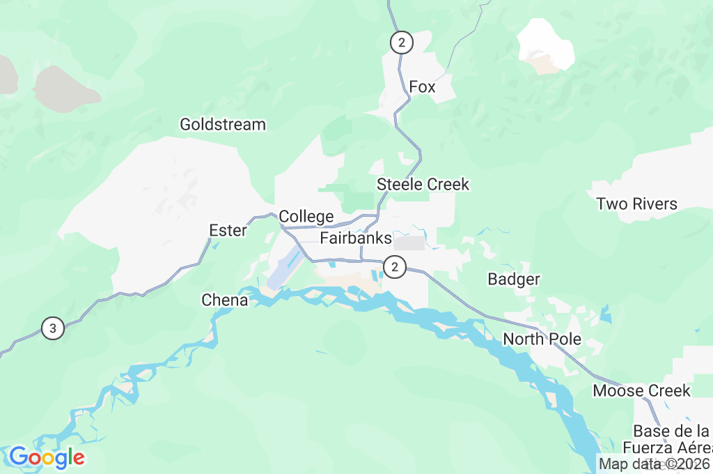 Fairbanks Area Map Fairbanks Area Map