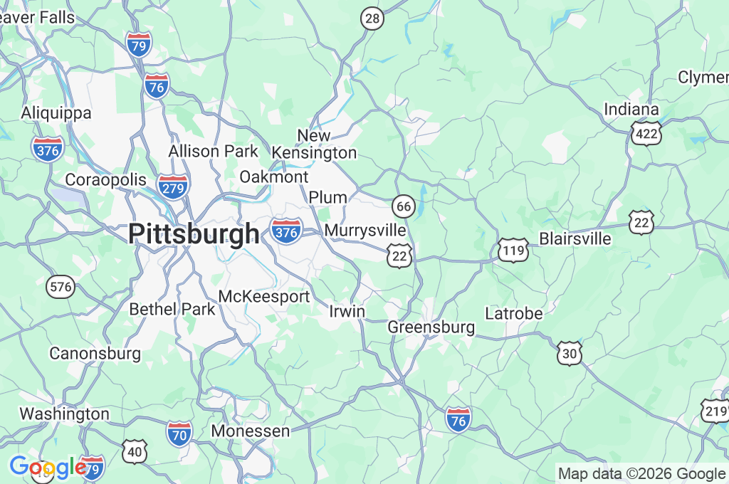 Murrysville Area Map