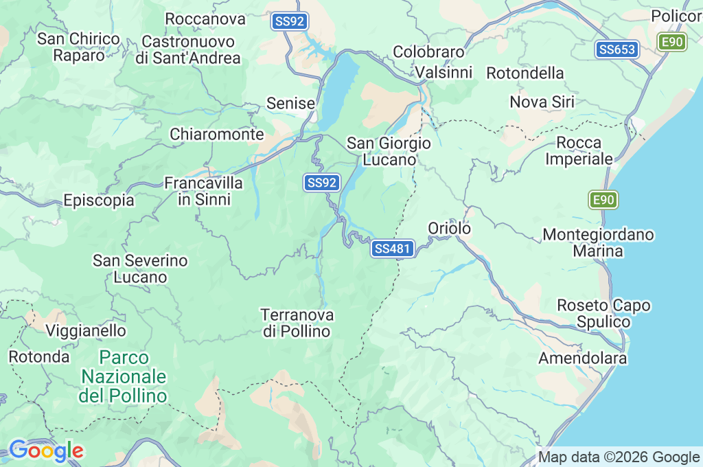 Cersosimo Area Map Cersosimo Area Map