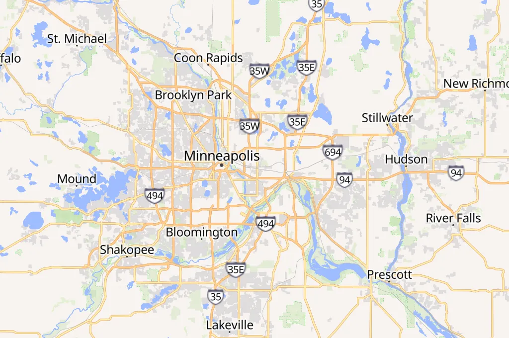 St. Paul Area Map St. Paul Area Map