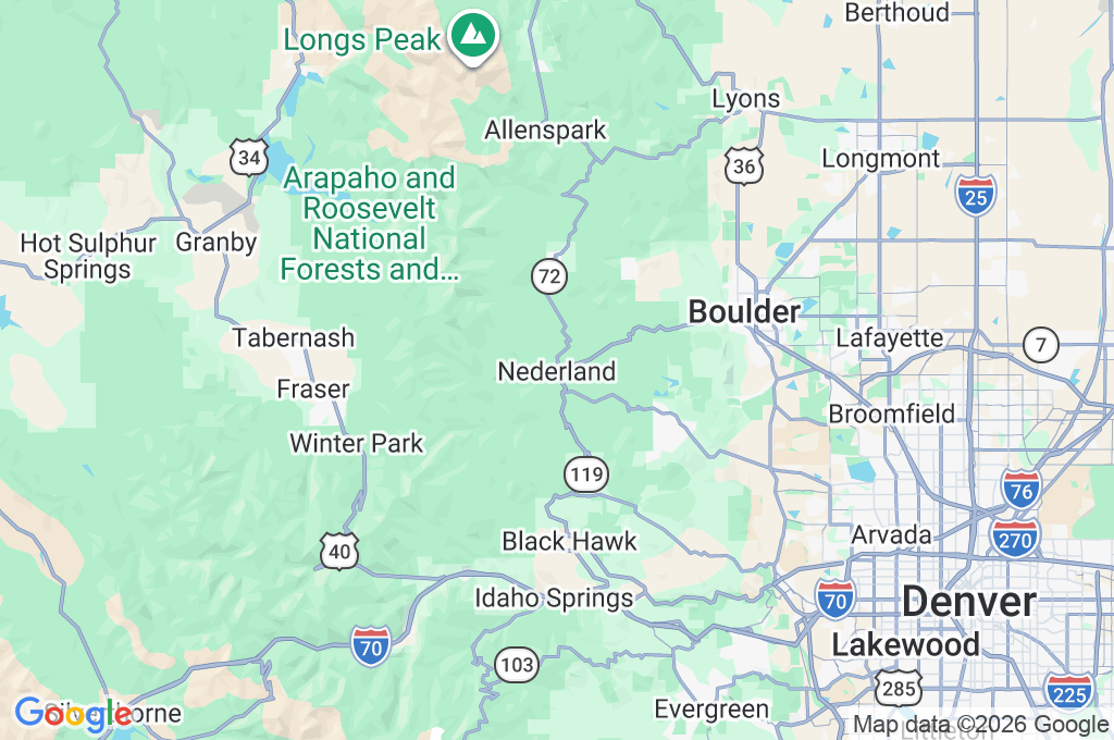 Nederland Area Map Nederland Area Map