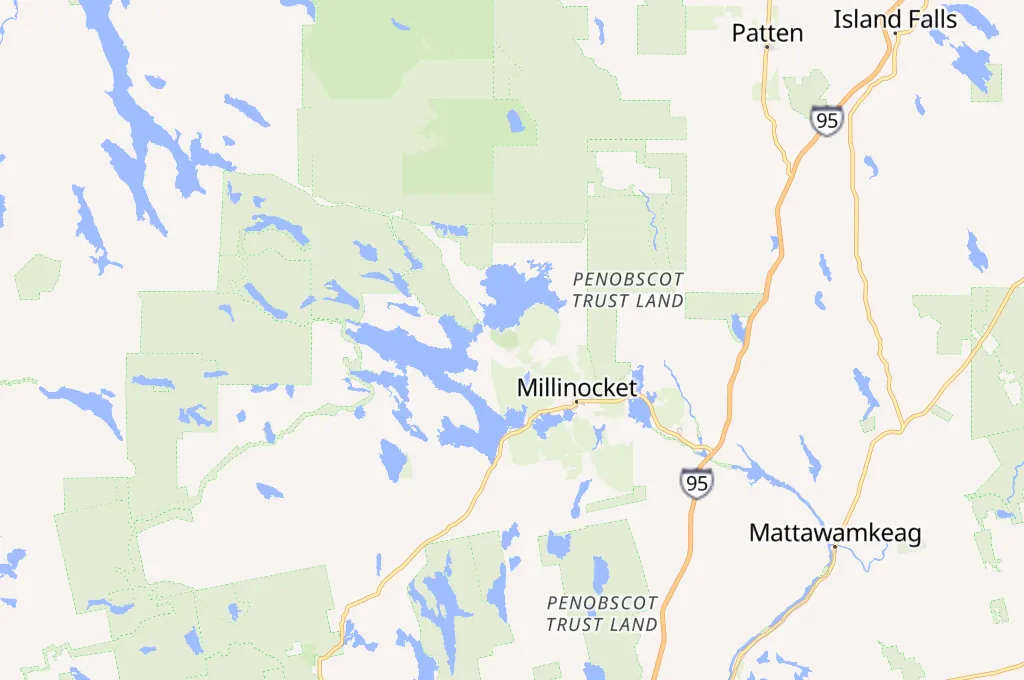 Monte Katahdin Area Map