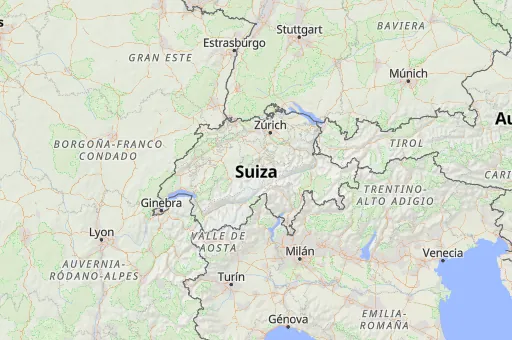 Map of Suiza