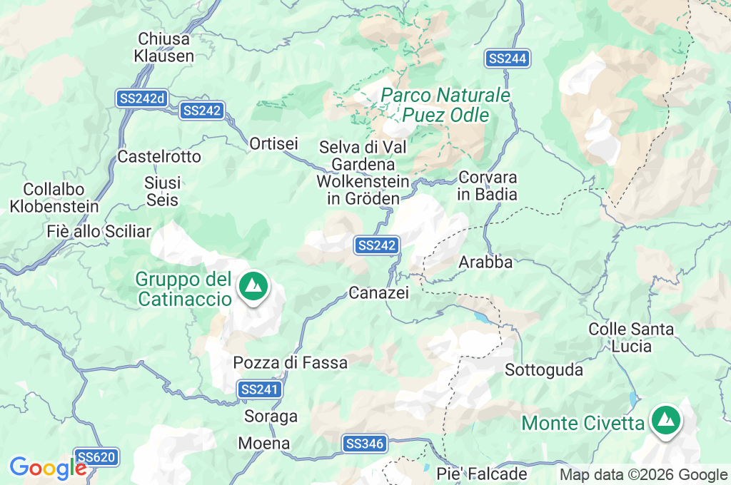Paso de Sella Area Map Paso de Sella Area Map