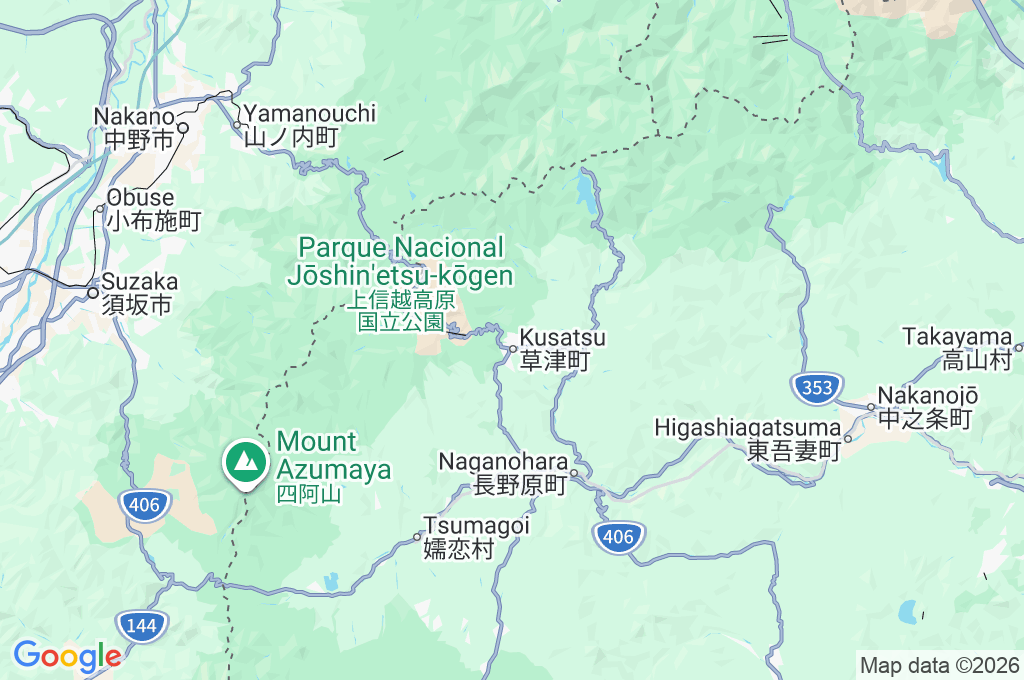 Parque Sainokawara Area Map