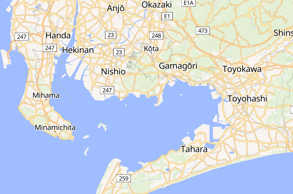 Costa de Higashihazu Area Map