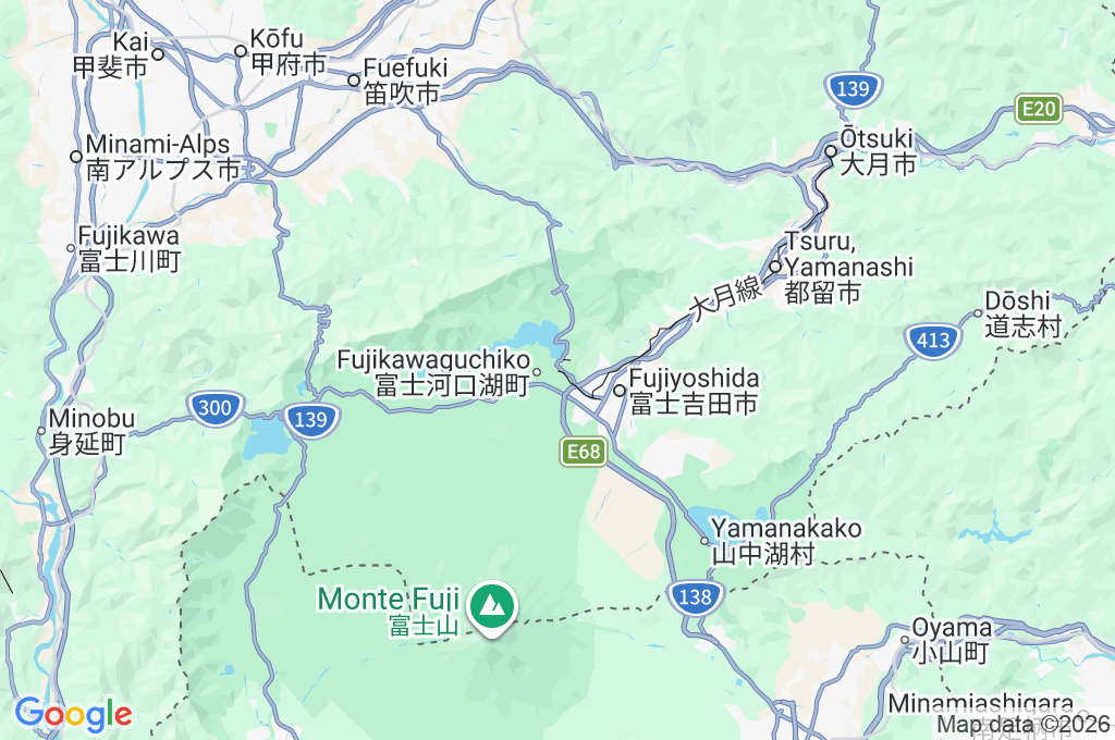 Estación de Kawaguchiko Area Map