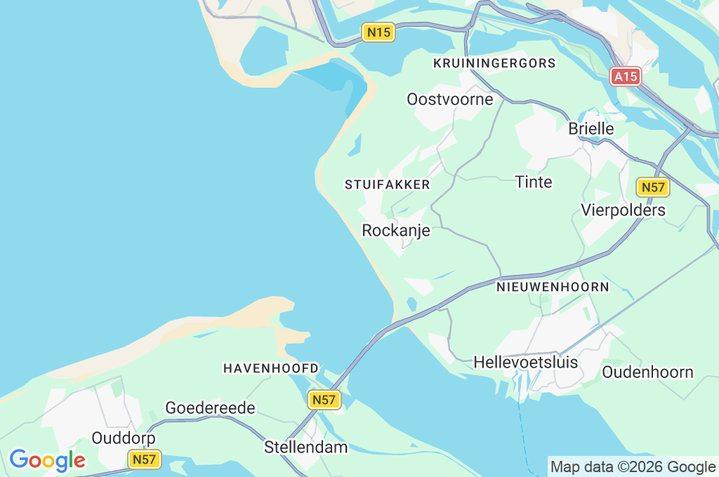 Playa de Rockanje Area Map