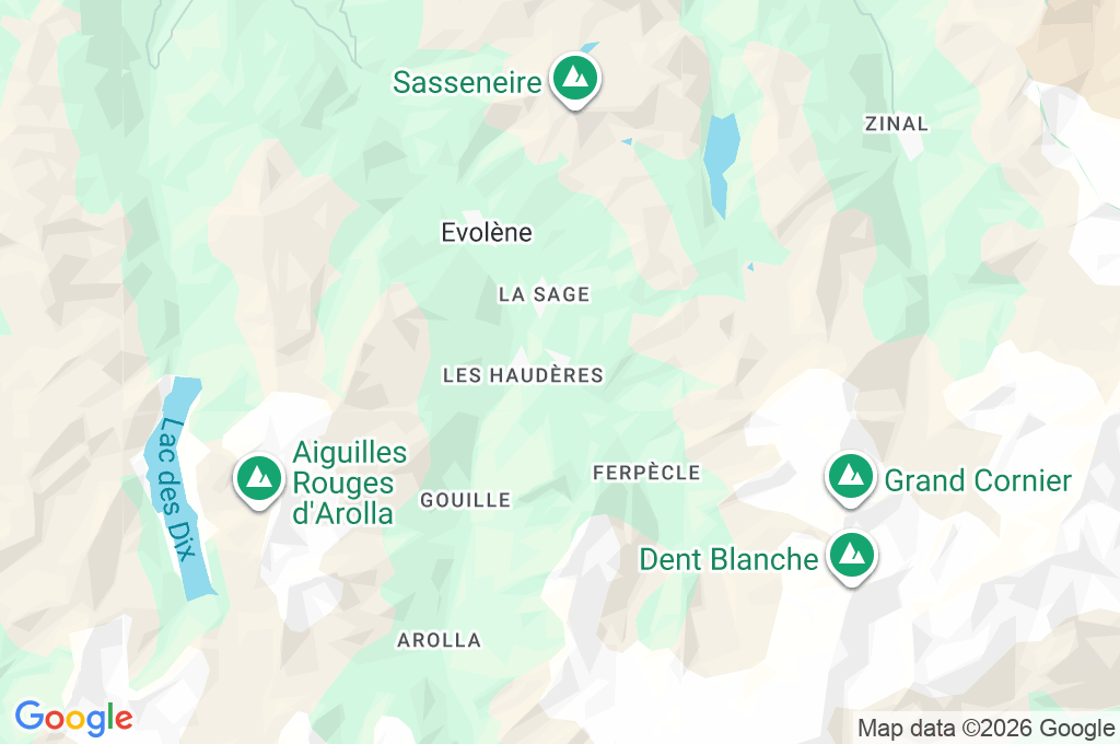 La Forclaz Area Map La Forclaz Area Map
